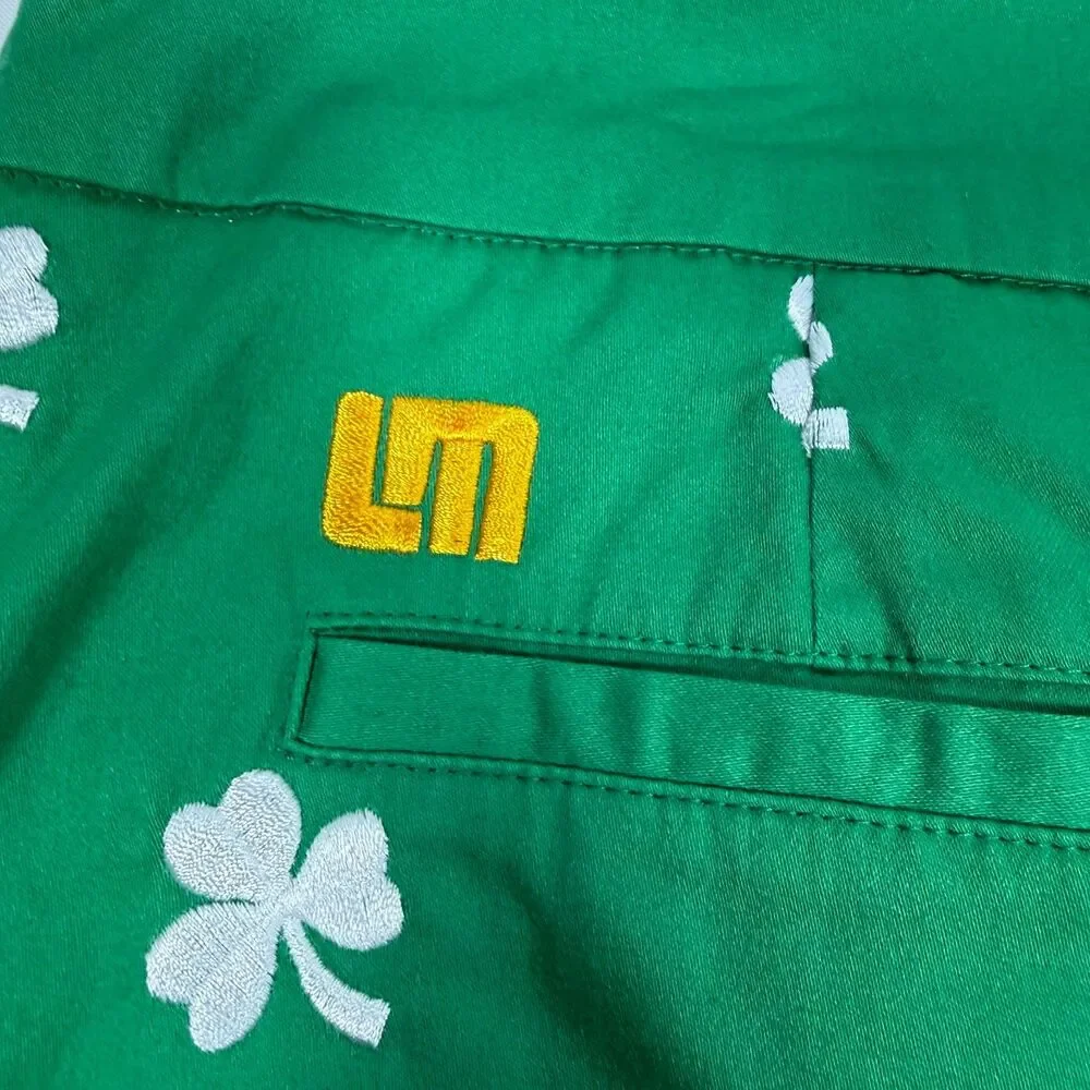 Embroidered Shamrock Loudmouth Ladies Golf Skort Kelly Green Size 14 US
